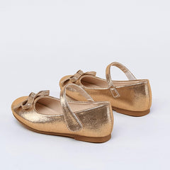 Toddler Little Girls Bow Rhinestone Ballerina Flat Ballet Shoes Flower Girls Mary Jane Flat Dress Shoes Party