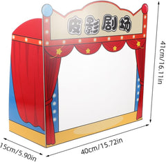 Totority Kindergarten Puppet Theater Stage for Interactive Storytelling and Engaging Family Props for Boy Girl Theater Activities