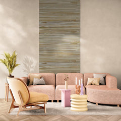 CONCORD WALLCOVERINGS ™ Grasscloth Texture Wallpaper – Brown Roll, Durable Vinyl Wall Covering, Natural Look, 7"x10", Warm and Rustic Design