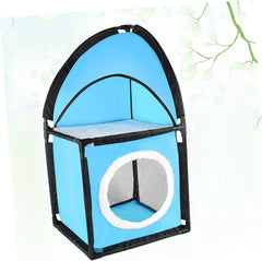 Cat Tree with Tunnel Design Cat Scratcher and Bed Indoor Activity Furniture Kitten Playhouse