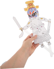 8Pcs DIY Chinese Traditional Hand Puppet Kit Shadow Puppets for Family Fun Cultural Crafting Interactive Activity Educational Art Project