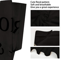 arricraft 1 Pc Triangle Pet's Bandana, Black, Large, Cotton, 'It Was Ruff But We Did It' Pattern for Large Dog