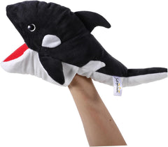 Vaguelly Funny Whale Hand Puppet Soft Plush Interactive Storytelling Toy for Boys and Girls for Home School and Early Education Ocean Animal Design