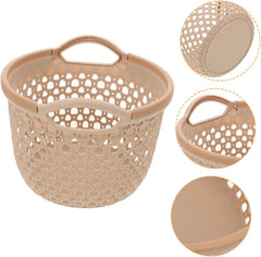 MAGICLULU Laundry Hamper with Handles Hollowed Out Clothes Storage Basket for Wet Clothes Towels Versatile Organizer for Bathroom Nursery Living Room Light