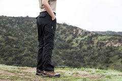 LAPG Women's Uniform Tactical Pants, Elastic Waistband, Mid Rise, Relaxed Fit, Durable Work Training Cargo Pants for Women