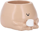 Small Plant Pot, Resin Pot, Cute Look Versatile Indoor Outdoor Succulent Planter Pot for Home Balcony Garden