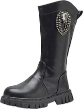 Kids Girls Non Slip Long Boots High top Zipper Classic Boots Knee High Boots Warm Shoes Walking Shoes Toddler Shoes