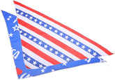 SUPVOX 2pcs American Flag Pet Bandana Patriotic Triangle Scarf for Dogs Cats Lightweight Independence Day Stars Stripes