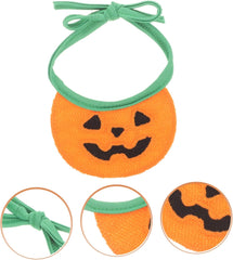 Dog Bandana for Cats and Dogs Washable Scarf for Birthdays and Halloween Pumpkin Pattern Comfortable Pet Accessory for up to Pets