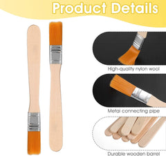 20 Pcs Paint Brushes, 5 Inch Flat Wall Paint Brush Soft Bristle Painting Brush Artist Craft Paint Brushes with Wood Handle for Cabinets Fences Furniture
