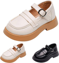 Baby Girls Bowknot Mary Jane Shoes Flat Wedding Princess Dress Shoes Ballet Flat Flower Girl Party School Shoes (Black, 3.5-4 Years Toddler)