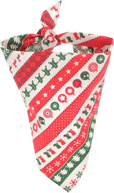 Christmas Pet Scarf Dog Cat Bandana for Holiday Celebrations Soft Durable Material for Christmas Pet Costumes Eye Catching Design