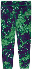Girl's Nike Dri-FIT Skinny Printed Leggings (6, VOLT GREEN)