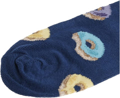 Hot Sox Boys' Big Food Novelty Casual Crew Socks, Dark Blue, 10-13 (S/M)