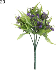 1 Bouquet Attractive Realistic Fake Flower Delicate DIY Pastoral PVC Artificial Flowers for Home Artificial Plants