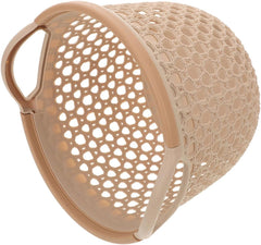 MAGICLULU Laundry Hamper with Handles Hollowed Out Clothes Storage Basket for Wet Clothes Towels Versatile Organizer for Bathroom Nursery Living Room Light