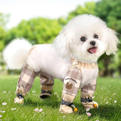 Waterproof Dog Boots Rain Boots with Suspender, Dog Shoes Paw Protector for Small Medium Puppy, Anti-Dirt Pet Legging Boots, Anti-Slip Doggy Boots Belly Protector, for Walk Hike Rain Snow (S Grey)