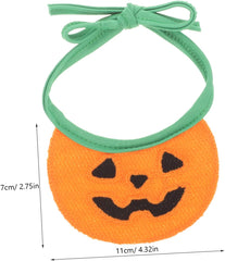 SUPVOX Dog Bandana for Cats and Dogs Washable Pumpkin Design for Birthday Parties Halloween and Festivals Comfortable Scarf for Pets