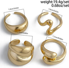 Stackable Rings Set for Women Knuckle Stacking Rings Jewelry Set