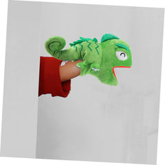 Lizard Hand Puppet Ocean Animals Toys Baby Animal Toys Animal Puppets Plush Movable Mouth Hand Soft Plush Lizard Finger
