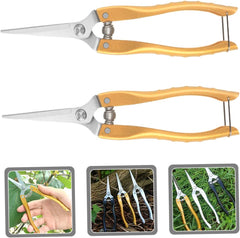 POPETPOP 2pcs Garden Pruning Shears Herb Scissors Flower Cutters Hand Tools for Gardening