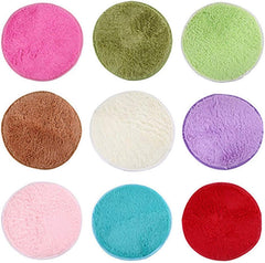 Soft Shaggy Bathroom Rugs Bedroom Non-Slip Floor Mat Bath Shower Rug Yoga Plush Round Carpet Pet Mat #11