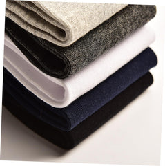 GALPADA Cotton Ankle Socks for Men No Show Breathable Elastic Black 5 Pairs Pack