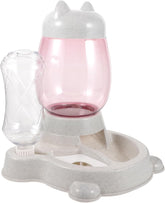 MERRYHAPY Cat Feeding Watering Supplies Automatic Pet Feeder Pet Food Water Dispenser Kitten Food Container