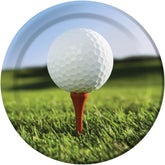 Creative Converting 8 Count Sports Fanatic Golf Sturdy Style Paper Dinner Plates, 8.75", Multicolor
