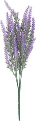 Artificial Lavender ¨C Lifelike Faux Silk Plants for Crafting or Home Decor ¨C Great for Pairing with Bundles of Other Fake/Dried Flowers to Create Lovely Wedding Bouquets(Purple) , Artificial Laven