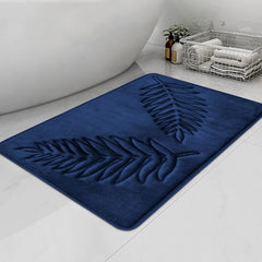 Large Bathroom Rugs,Super Absorbent Bath Mat-Quick-Drying Bathroom Mats-Shower Mat Nordic Bathroom Mat Flannel Living Room Entrance Carpet 24x17 Inch