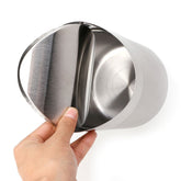 Trash Can, Stainless Steel Desk Trash Bin Countertop Waste Can with Swing Lid 1.5 L