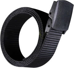 Canvas Tactical Belt for Men Lightweight Nylon Material Airport-friendly Automatic Buckle for Outdoor Work and Casual Wear and Breathable Design Black