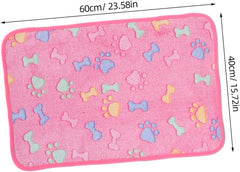 VICASKY 3pcs Pet Blanket Fluffy Fleece Warm Dog Cat Blankets for Couch Car and Bed Washable Sleep Mats for Kittens and Puppies Soft