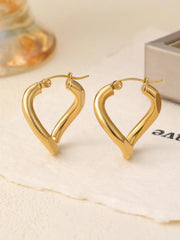 1 Pair Gold Hoop Earrings for Women, Fashion Accessories, Chunky Jewelry Set, Trendy Earrings for Women, Gold Plated Earrings, Cute Earring for Any Occasion(Golden)