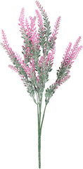 Artificial Lavender ¨C Lifelike Faux Silk Plants for Crafting or Home Decor ¨C Great for Pairing with Bundles of Other Fake/Dried Flowers to Create Lovely Wedding Bouquets(Pink) , Artificial Lavende