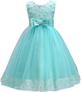 2-10T Big Little Girl Ball Gown Short Lace Flower Tulle Prom Dresses for Wedding Party Evening Dance