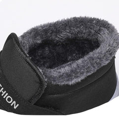 Men's Winter Boots Warm Insulated Snow Boots, Thick Sole, Casual Style Fleece Lined, Cold Weather Protection, Comfortable for Outdoor Activities (8,Black)