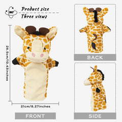 Yolococa Hand Puppets Animal Hand Party Toy for Kids, Soft Plush Puppet, 5 Pack