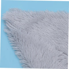 2pcs Warm Pets Blanket Dog Bed for Dogs Puppy Bed Ligh Grey Pet Winter Blanket