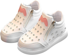 Big Children's Korean Style Sneakers LED Version Sports Lighting up Children's Shoes Preschool Outfits for Girls