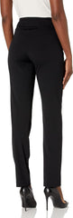 SLIM-SATION Women's Pull on Solid Knit Easy Fit Narrow Leg Pant with Tummy Panel