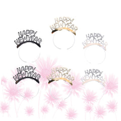 NOLITOY 6pcs Kids Rhinestone Hair Kids Ponytail Hair Accessories for New Year Party Supplies