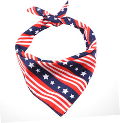 YARNOW 1pc Pet Bandana Triangle Pentagram Stripes Pattern Dog Bib for Comfortable Wear Easy Parties and Everyday Use