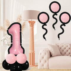 27Pcs Happy 1st Birthday Decorations Pink 1 Balloons,1st Year Old Party Supplies, Foil Helium Mylar Agate Star Heart Shaped Balloons Hot 1st Birthday Balloon for Princess Girl 1 Birthday Baby Shower