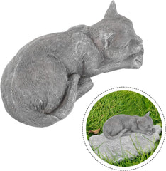 Pet Memorial Statue Resin Garden Decor for Cats and Dogs Thoughtful Keepsake for Outdoor Remembrance Grieving Pet Owners and Garden Tributes