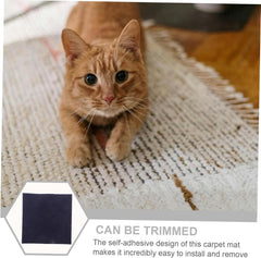Toyvian Self-Adhesive Carpet for Cat Tree Cat Scratcher Rug Furniture Protector Mat Scratch Post Replacement Pad Indoor Use