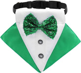 Day Dog Bandanas Collar with Bows Tie Collar Dog Triangle Bib Dog Scarves Neckerchief for Pet
