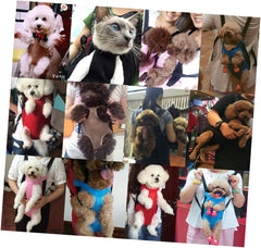 Pet Backpack Backpacks Front Dog Carrier Legs Dog Carrier Pet Carrier Adjustable Backpack Blue