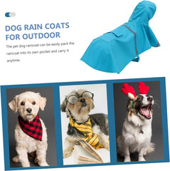 BESPORTBLE Medium Dogs Raincoat Reflective Dog Rain Jacket Warm and Comfortable Pet Rain Gear for Rainy Weather